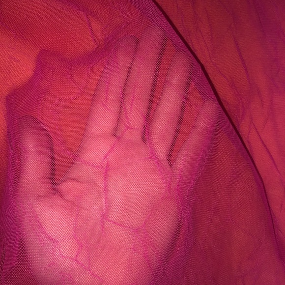 Sheer Pink/orange guess skirt - Picture 5 of 6